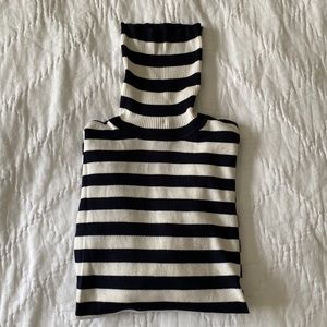 The Limited Turtleneck Navy/White Size XS